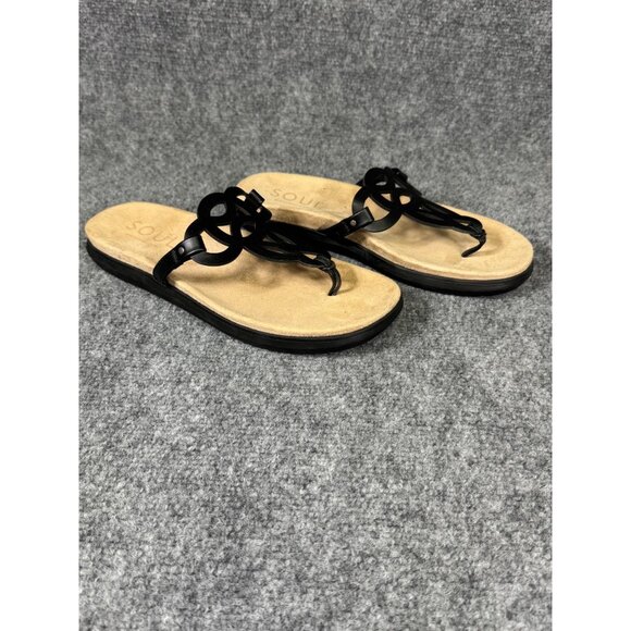 Soul Naturalizer Janice Women's 9M Black Sandals Cutout Design Cushioned Footbed - Picture 10 of 16